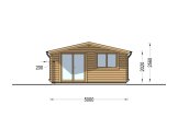 Gartenhaus aus Holz WISSOUS (44 mm), 5x5 m, 25 m² specification 2