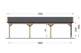 Carport aus Holz CLASSIC TRIO, 5.95x8.95 m specification 5