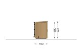 Gartensauna OKO (34 mm + Holzverschalung), 2.3x1.6 m, 2.7 m² specification 3