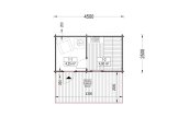 Gartensauna VIGOR (44 mm), 4.5x2.5 m, 4.9 m² specification 1