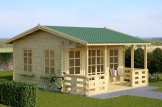 Gartenhaus aus Holz ROYAL (Isoliert, 44+44 mm), 5x5 m, 25 m² customer 2