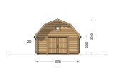 Holzgarage MISSISSIPPI (44 mm), 5x6 m, 30 m² specification 2
