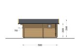 Gartenhaus aus Holz NINA (34 mm), 5x5 m, 25 m² specification 5