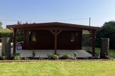 Carport aus Holz CLASSIC 3x6 m mit Schuppen, 2x6 m (44 mm) customer 2