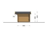 Gartenhaus aus Holz RENNES (34 mm), 4x3 m, 12 m² specification 5