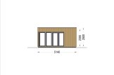 Kleines Holzhaus PREMIUM (Extra Isoliert, 34 mm + Holzverschalung), 6x5 m, 30 m² specification 3