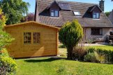 Carport aus Holz CLASSIC 4x5 m mit Schuppen, 4x2,5 m (44 mm) customer 2