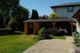 Carport aus Holz CLASSIC 4x5 m mit Schuppen, 4x2,5 m (44 mm) customer 3