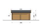 Doppelgarage aus Holz ALTERNATIVE DUO (44 mm), 6x6 m, 36 m² specification 4