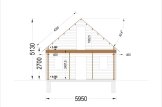 Blockbohlenhaus LIVINGTON S (Isoliert, 44+44 mm), 50 m² specification 7