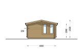 Gartenhaus aus Holz DEVON (44 mm), 6x4 m, 24 m² specification 3