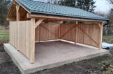 Carport aus Holz Mit Seitenwand LUNA DUO, 6x6 m customer 1