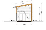Kleines Holzhaus SOPHIA (Isoliert, 34 mm + Holzverschalung), 20 m² specification 7