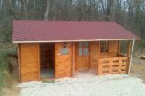 Kleines Holzhaus NANTES (Extra Isoliert, 44+44 mm), 6x4,7 m, 24 m² + 3,5 m² Terrasse customer 3
