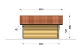 Holzgarage MIRA (66 mm + Holzverschalung), 5x6 m, 26 m² specification 5