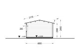 Gartenhaus aus Holz RENNES (34 mm), 4x3 m, 12 m² specification 6