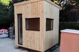 Gartenhaus aus Holz PREMIUM L (Extra Isoliert, 34 mm + Holzverschalung), 2x2 m, 4 m² customer 1