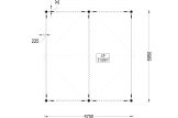 Carport aus Holz CLASSIC DUO, 6x6 m, 36 m² specification 1