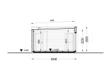 Gartenhaus aus Holz PREMIUM (34 mm + Holzverschalung), 6,5x4,5 m, 26 m² specification 6