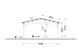 Carport aus Holz CLASSIC, 5x5.7 m specification 6