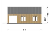Kleines Holzhaus AGATA S (44 mm + Holzverschalung), 39 m² specification 6