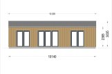 Holzhaus SELENE S (44 mm + Holzverschalung), 63 m² specification 2