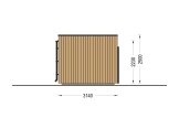 Gartenhaus aus Holz PREMIUM (34 mm + Holzverschalung), 5,95x3 m, 16 m² specification 5