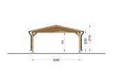 Carport aus Holz CLASSIC, 5x5.7 m specification 2