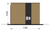 Holzhaus KAYA 4 (Isoliert, 44 mm + Holzverschalung), 64 m² specification 4