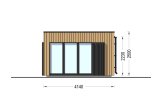 Gartenhaus aus Holz PREMIUM (34 mm + Holzverschalung), 5x4 m, 18 m² specification 3