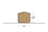 Gartensauna SERENE (34 mm + Holzverschalung), 3.3x2.5 m, 4.95 m² specification 5