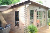 Gartenhaus aus Holz ESSEX (44 mm), 5x4 m, 20 m² customer 3
