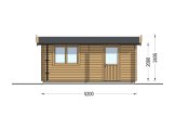 Holzgarage CLASSIC (34 mm), 3,2 x 5,2, 16 m² specification 3