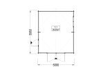 Holzgarage CLASSIC S (44 mm), 5x6 m, 30 m² specification 1