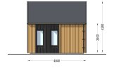 Kleines Holzhaus SALLY (Isoliert, 34 mm + Holzverschalung), 20 m² specification 5