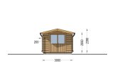 Gartenhaus aus Holz PETER (34 mm), 3x4 m, 12 m² specification 2