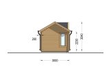 Gartenhaus aus Holz CLOCKHOUSE (44 mm), 4x3 m, 12 m² specification 3