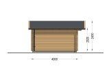 Gartenhaus aus Holz DREUX (34 mm), 4x4 m, 16 m² specification 3
