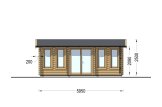 Gartenhaus aus Holz DEVON (44 mm), 6x4 m, 24 m² specification 2