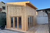 Kleines Holzhaus SOPHIA (Isoliert, 34 mm + Holzverschalung), 30 m² customer 3