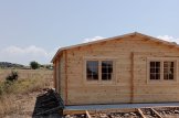 Doppelgarage aus Holz MULTI DUO (44 mm), 6x6 m mit Carport 3x6 m customer 3