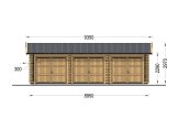 Dreifachgarage aus Holz ALTERNATIVE TRIO (44 mm), 9x6 m, 54 m² specification 5