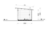 Gartenhaus aus Holz mit Flachdach DREUX F (34 mm), 4x3 m, 12 m² specification 6
