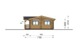 B-Ware: Blockbohlenhaus mit Terrasse DONNA S (Extra Isoliert, 44+44 mm), 63 m² + 11.5 m² specification 4