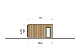 Kleines Holzhaus PREMIUM S (Isoliert, 34 mm + Holzverschalung), 10.5x4.5 m, 47 m² specification 3
