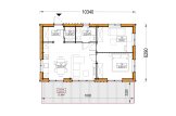 Holzhaus SELENE (Isoliert - RClass, 66 mm + Holzverschalung), 53 m² specification 1