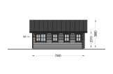 Gartenhaus aus Holz ELENA (Isoliert, 34 mm + Holzverschalung), 4x7 m, 28 m² specification 5