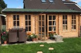 Gartenhaus aus Holz DEVON (Isoliert, 44+44 mm), 6x4 m, 24 m² customer 2