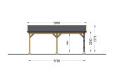 Carport aus Holz CLASSIC, 5x5.7 m specification 5