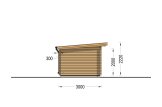 Gartenhaus aus Holz MALTA (34 mm), 3x3 m, 9 m² specification 3
